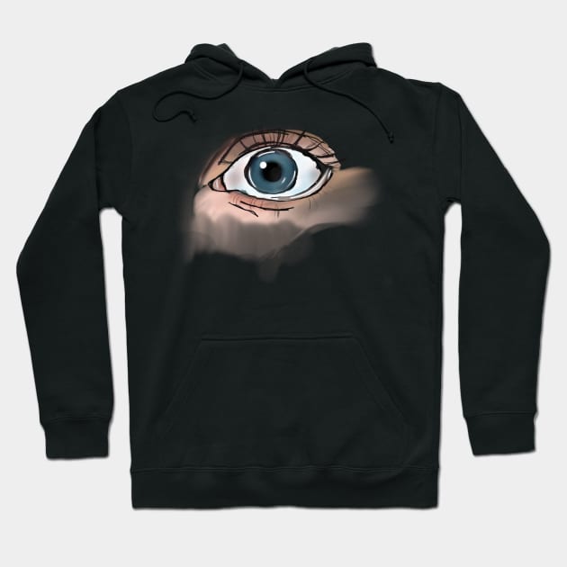 look me in the eye Hoodie by lilydlin